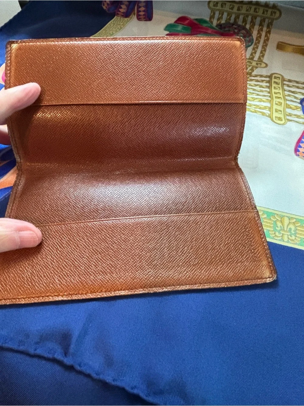 Authentic Louis Vuitton Monogram Checkbook Holder – Very Good Condition
